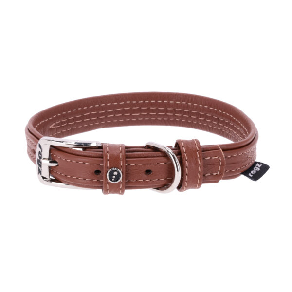 rogz Leather Halsband für Hunde in braun