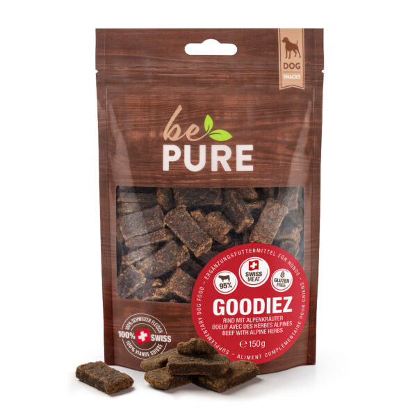 bePure Goodiez mit Rind und Alpenkräuter für Hunde