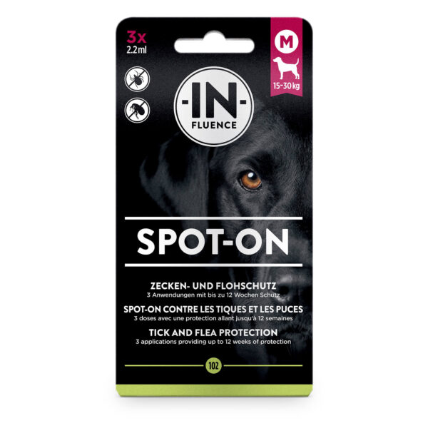 IN-FLUENCE Spot-On für Hunde M (15-30kg, 3x 2.2 ml)