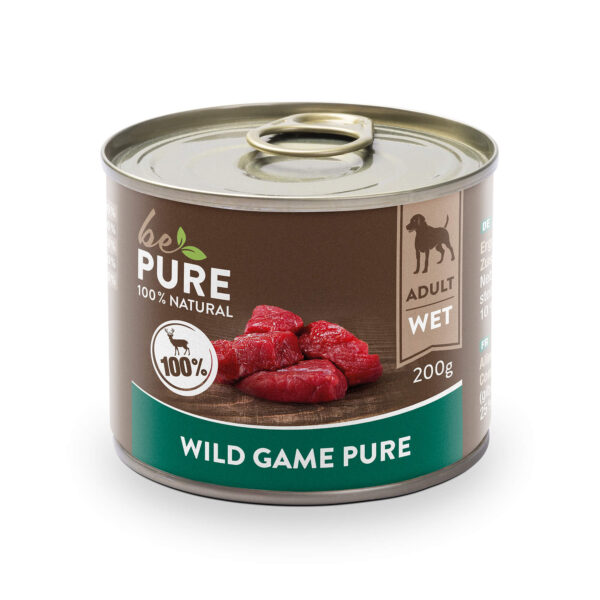 bePure Wild Game pure mit Wild Nassfutter für Hunde