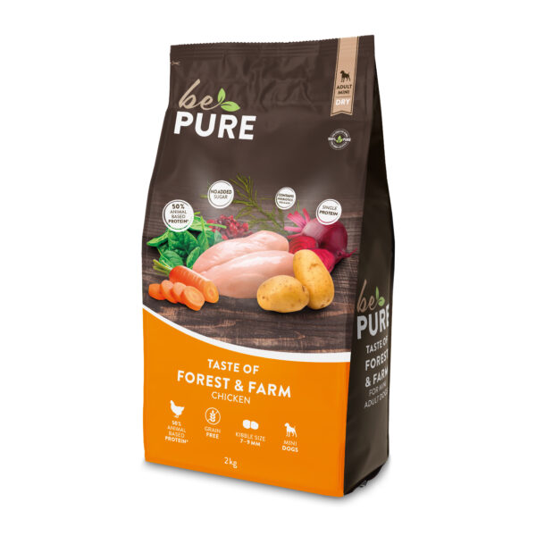 bePure Taste of Forest & Farm Adult Mini Trockenfutter für Hunde