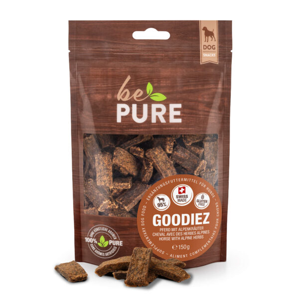 bePure Goodiez Pferd mit Alpenkräuter für Hunde