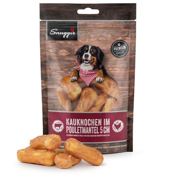 Snuggis Kauknochen im Pouletmantel 5cm für Hunde