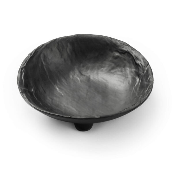 Freezack Footed Round Bowl Napf für Hunde in schwarz