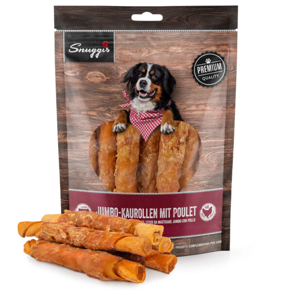 Snuggis Jumbo-Kaurolle mit Poulet für Hunde